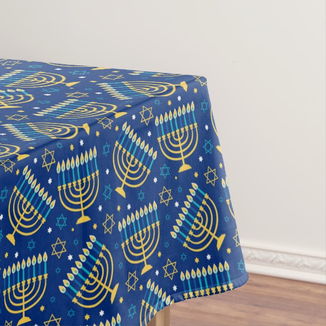 Hanukkah Tablecloths - Menorah Art - Judaika Tischdecke (Beispiel)