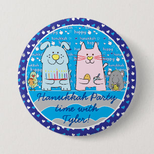 Hanukkah-Taste, Personalisieren von Maus & Freunde Button