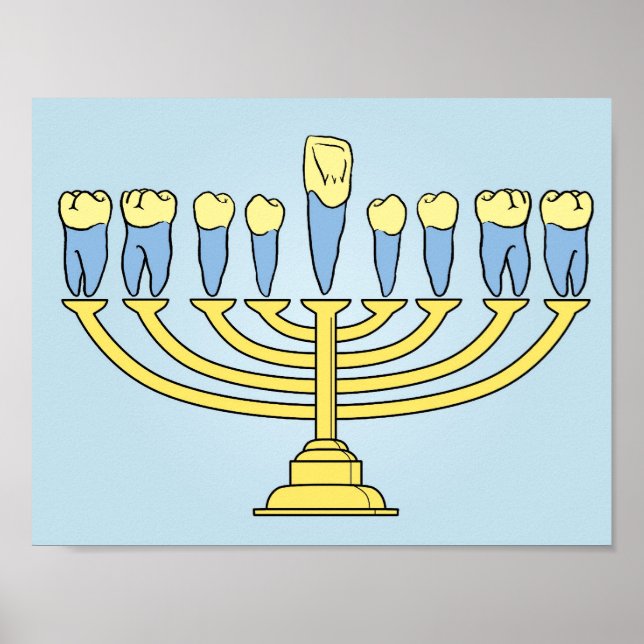 Hanukkah Teeth Poster (Vorne)
