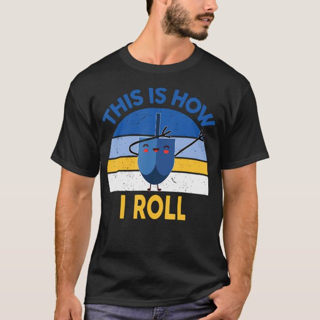 Hanukkah This Is How I Roll Dabbing Kids Toddler B T-Shirt (Vorderseite)