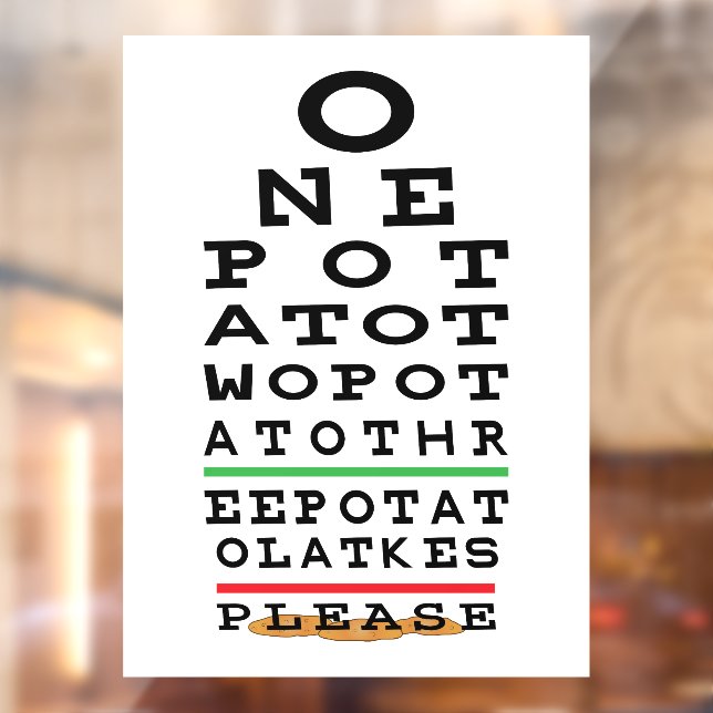 Hanukkah Three Potato Latkes Fenster Klammern Fensteraufkleber (Blatt 2)