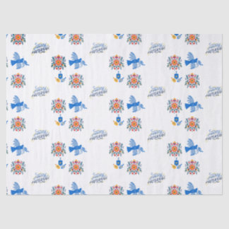 Hanukkah Tissue Paper - dreidel, blumenreich Seidenpapier