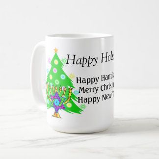 Hanukkah und Weihnachten zusammen  Kaffeetasse