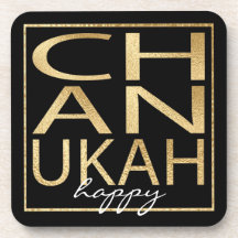 Hanukkah Untersetzer Chanukah Gold