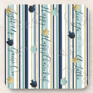 Hanukkah-Untersetzer Das Neue Elegante Getränkeuntersetzer