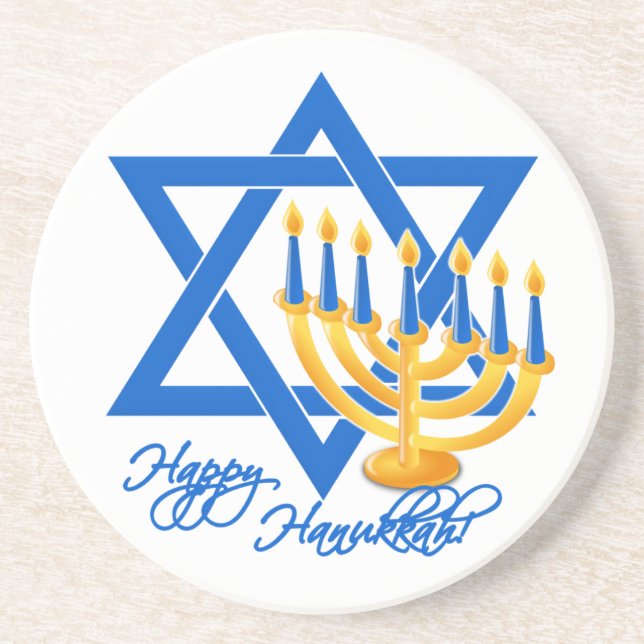 Hanukkah-Untersetzer Getränkeuntersetzer (Vorne)