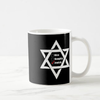 Hanukkah Weihnachtsstern von David Nice Naughty Je Kaffeetasse
