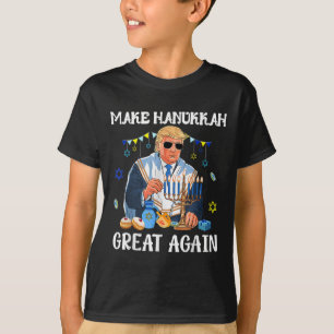 Hanukkah wieder groß machen Trump jüdisch hässlich T-Shirt