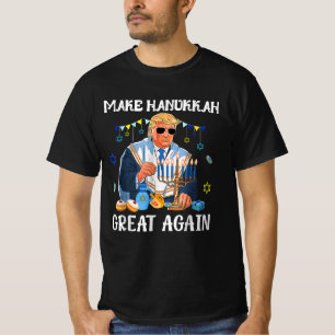 Hanukkah wieder groß machen Trump jüdisch hässlich T-Shirt