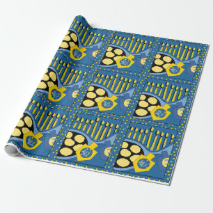 Hanukkah Wrapping Paper "Bratriegel" Geschenkpapier