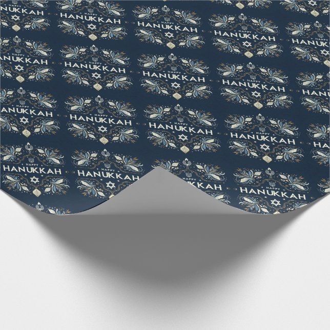 Hanukkah Wrapping Paper Geschenkpapier (Ecke)