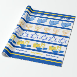 Hanukkah Wrapping Paper Geschenkpapier