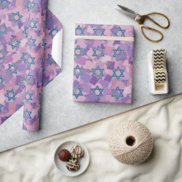 Hanukkah Wrapping Paper Party liefert Geschenkpapier