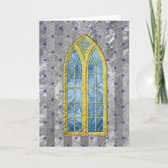 Hanukkah wünscht & segne! feiertagskarte (Vorderseite)