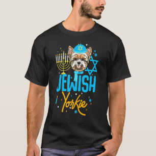 Hanukkah Yorkie Jewish Yorkshire Ugly Sweater Chri T-Shirt