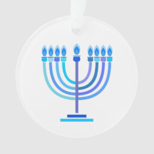 Hanukkia Frohes Chanukka Jüdischer Feiertag Menora Ornament