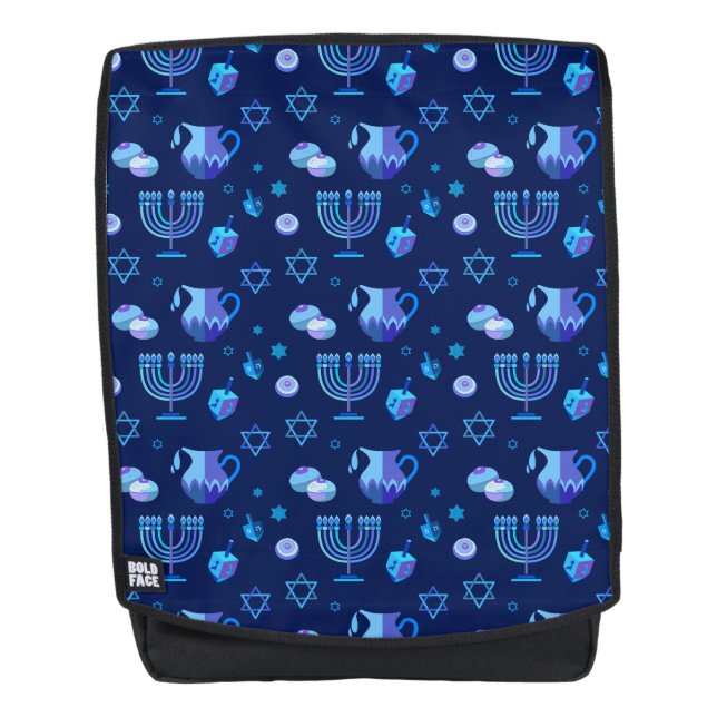 Hanukkiah Happy Hanukkah Jewish Holiday Menorah Rucksack (Vorderseite)