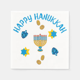 Hanukkuh Symbole Serviette