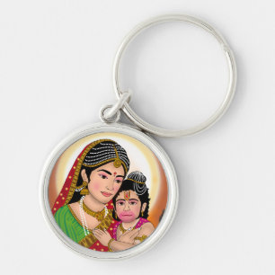 Hanuman & Anjana Mata Schlüsselanhänger