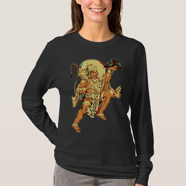 Hanuman Carry Mountain T-Shirt (Vorderseite)