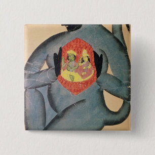 Hanuman, das Rama und Sita aufdeckt Button