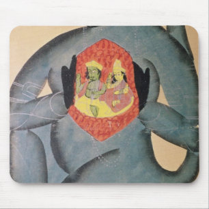 Hanuman, das Rama und Sita aufdeckt Mousepad