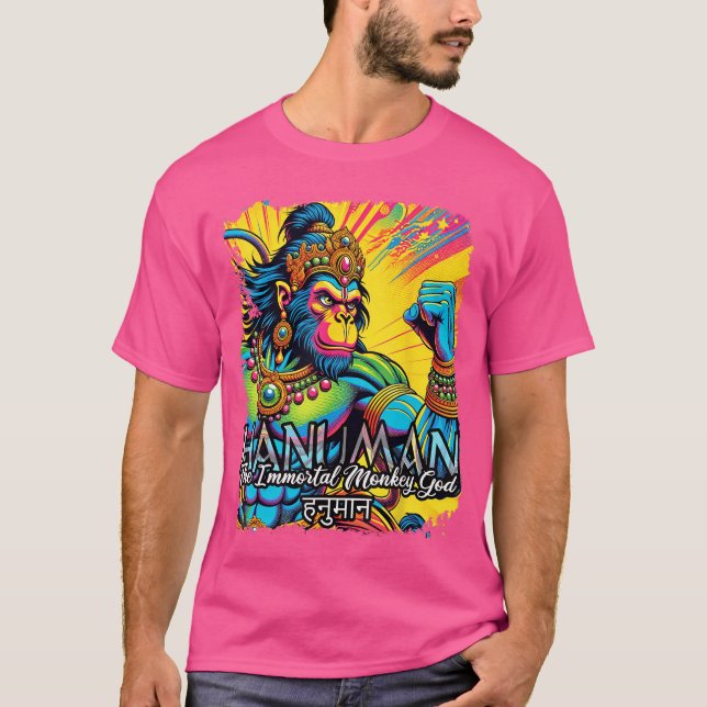 Hanuman Hindu Mythology Monkey God Spirituality gi T-Shirt (Vorderseite)