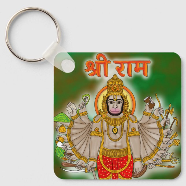 Hanuman Keychain Schlüsselanhänger (Vorderseite)