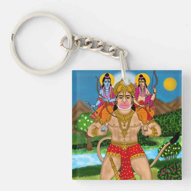 Hanuman Keychain Schlüsselanhänger (Vorderseite)