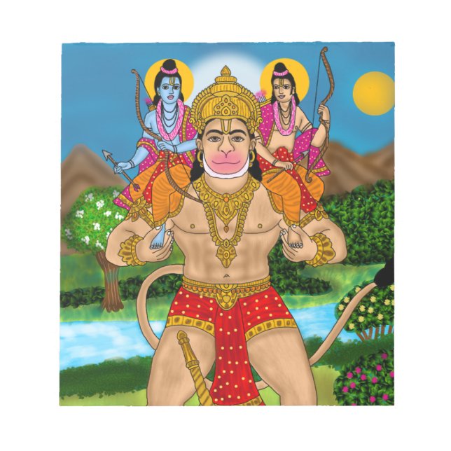 Hanuman Notizblock (Vorderseite)