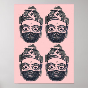 Hanuman Pop-Kunst-Plakat Poster