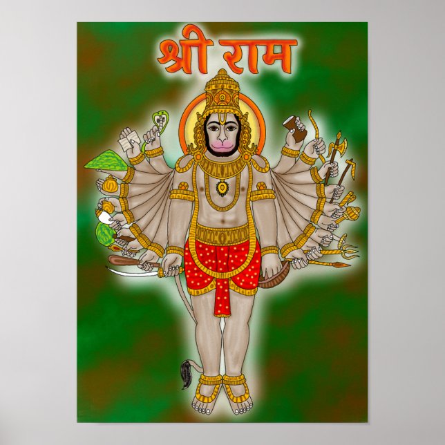 Hanuman Poster (Vorne)