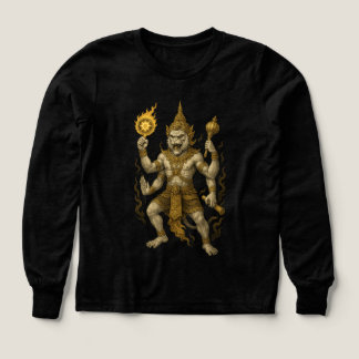 Hanuman Thai-Tempel T-Shirt – Mythischer Krieger S