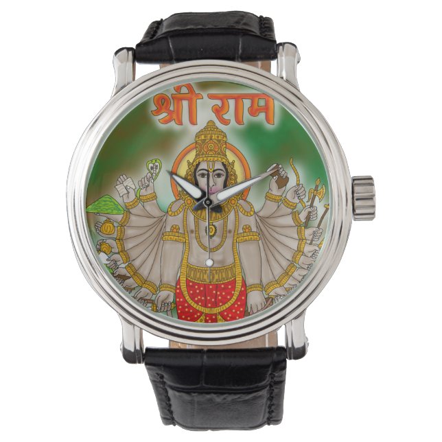 Hanuman-Uhr Armbanduhr (Vorderseite)