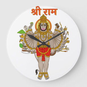 Hanuman-Uhr Große Wanduhr