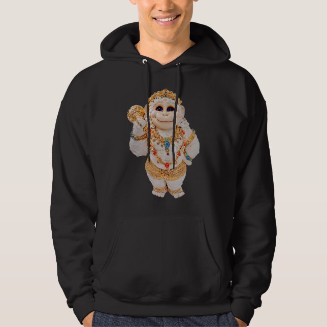 Hanuman Wow! Royal Playful Children Women Men Budd Hoodie (Vorderseite)