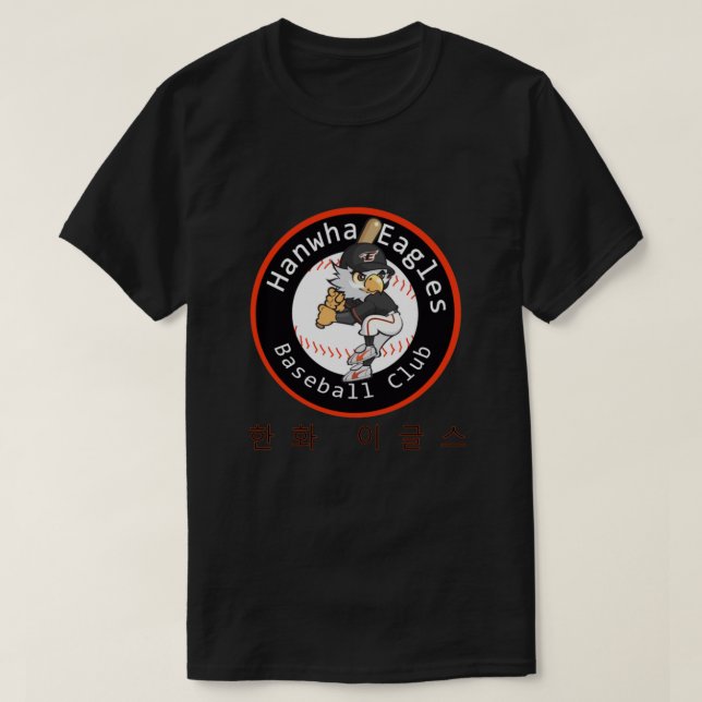 Hanwha Eagles - Baseball - Südkoreanischer Basebal T-Shirt (Design vorne)