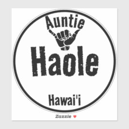 HAOLE AUNTIE SHAKA HAWAII AUFKLEBER