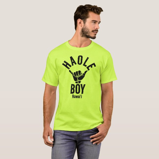 HAOLE BOY SHAKA HAWAII T-Shirt (Vorne ganz)
