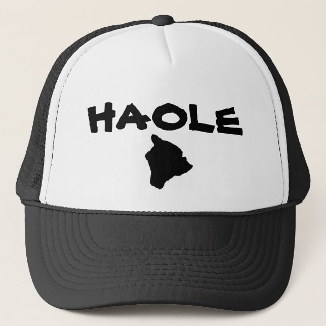 haole großer Inselhut Truckerkappe (Vorderseite)