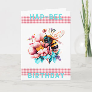 Hap-Bee-Geburtstagskarte Karte
