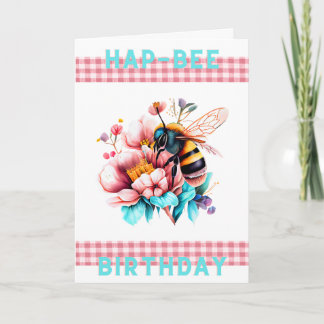 Hap-Bee-Geburtstagskarte Karte