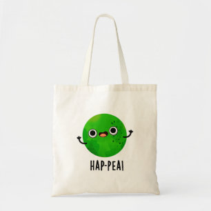 Hap-pea Funny Happy Pea Pun Tragetasche