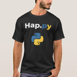 Hap py Python Developer T-Shirt
