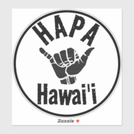 HAPA HAWAII-GERICHTSHAKA AUFKLEBER
