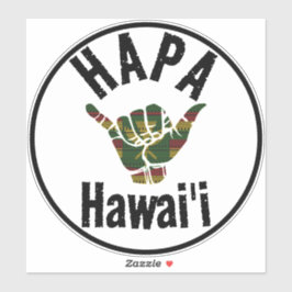 HAPA HAWAII TRIBAL Kānaka Maoli SHAKA Aufkleber