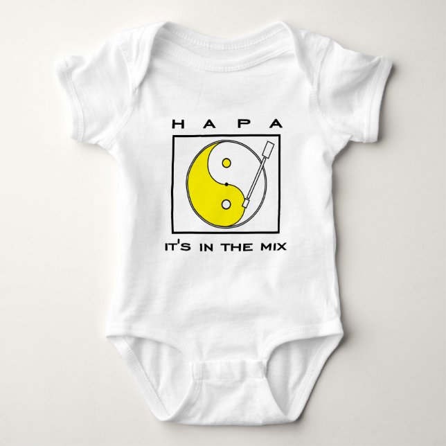 Hapa Mischung Baby Strampler (Vorderseite)