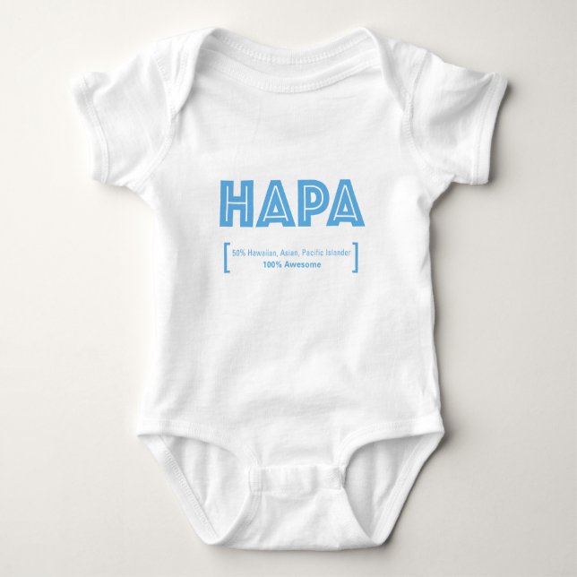 HAPA Pride Half Asiatisch-Pazifischer Islander Baby Strampler (Vorderseite)