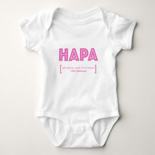 HAPA Pride Half Asiatisch-Pazifischer Islander Baby Strampler