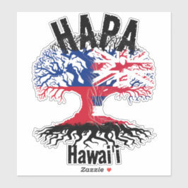 HAPA SAMOA HAWAII ROOTS AUFKLEBER